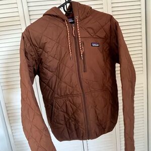Patagonia Men's Diamond Quilted Brown Bomber Hoody